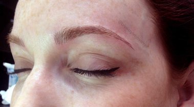  Natural microbladed brows, redhead, BrowStyling microblading studio in Toronto
