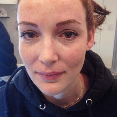 Healed brows for our gorgeous redhead client!  BrowStyling microblading studio in Toronto