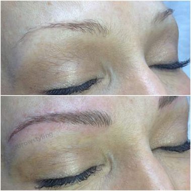 Brows on fleek! Blond microbladed brows by  BrowStyling microblading studio in Toronto