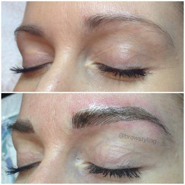 Full brows by microblading  BrowStyling microblading studio in Toronto