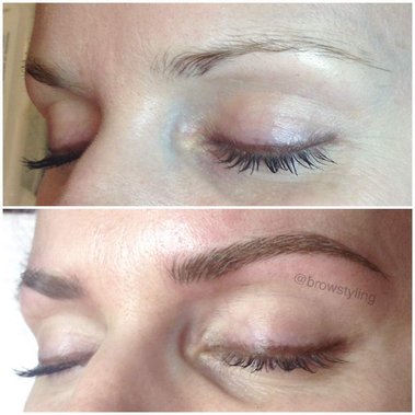 Natural microbladed by  BrowStyling microblading studio in Toronto