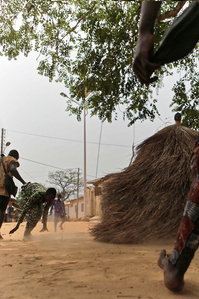 Zangbeto in Ouidah, Benin - 2019 January
