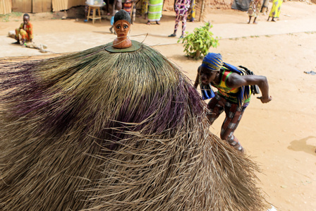 Zangbeto in Ouidah, Benin - 2019 January