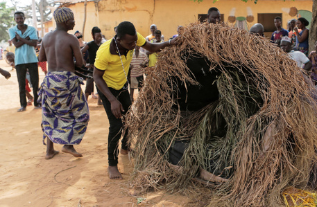 Zangbeto in Ouidah, Benin - 2019 January