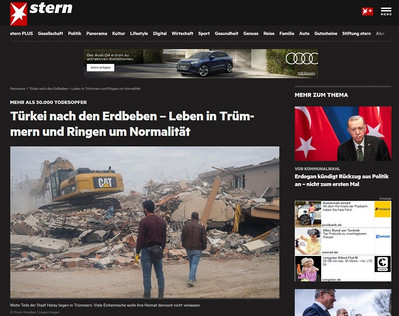 Stern / Hatay Earthquake - April 2023