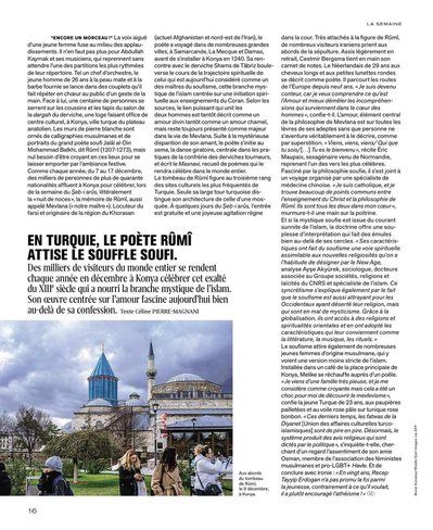M Magazine Le Monde / Mevlana Tomb / December 2023