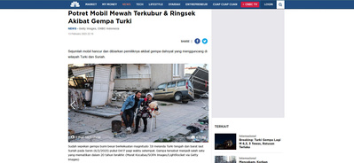 CNBC Indonesia / Hatay Earthquake - February 2023