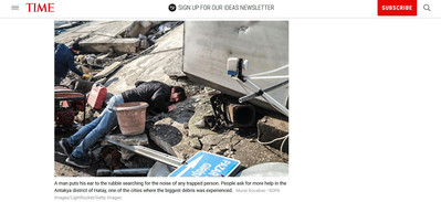 Time Magazine / Hatay Earthquake - February 2023