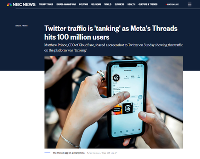 NBC News / Threads App - July 2023