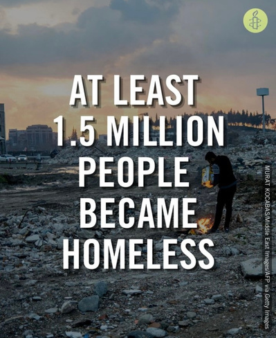Amnesty International / First Anniversary of the Earthquake in Hatay - February 2024 