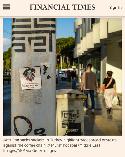 Financial Times / Boycott Israel - February 2024