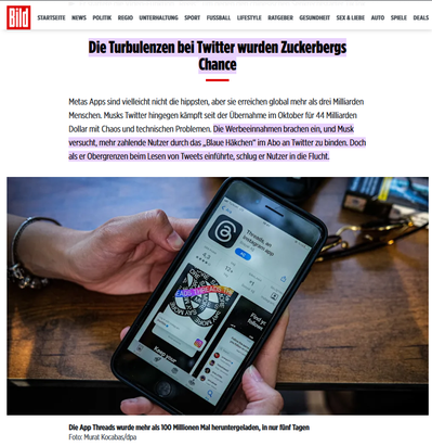 Bild / Threads App - July 2023