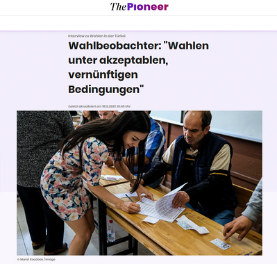 The Pıoneer / Turkish Presidential Elections - May 2023