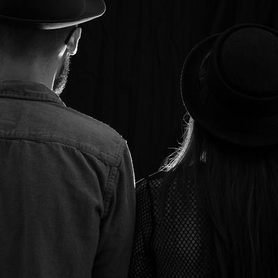 Kate Hall and Chris Bishop of the band, Love? Said the Commander