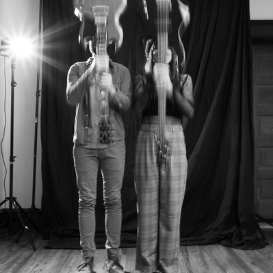 Kate Hall and Chris Bishop of the band, Love? Said the Commander