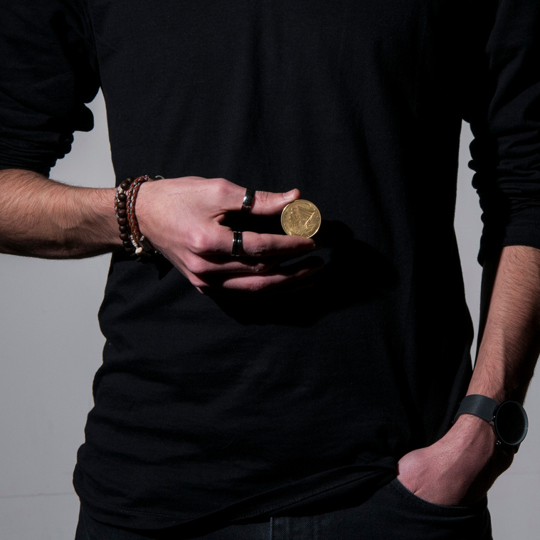 The coin
“This coin is a very special object that is passed around between my best friend and I on every birthday, it comes with a letter detailing our adventures that we had while the coin was with us and it alternates owner each year.