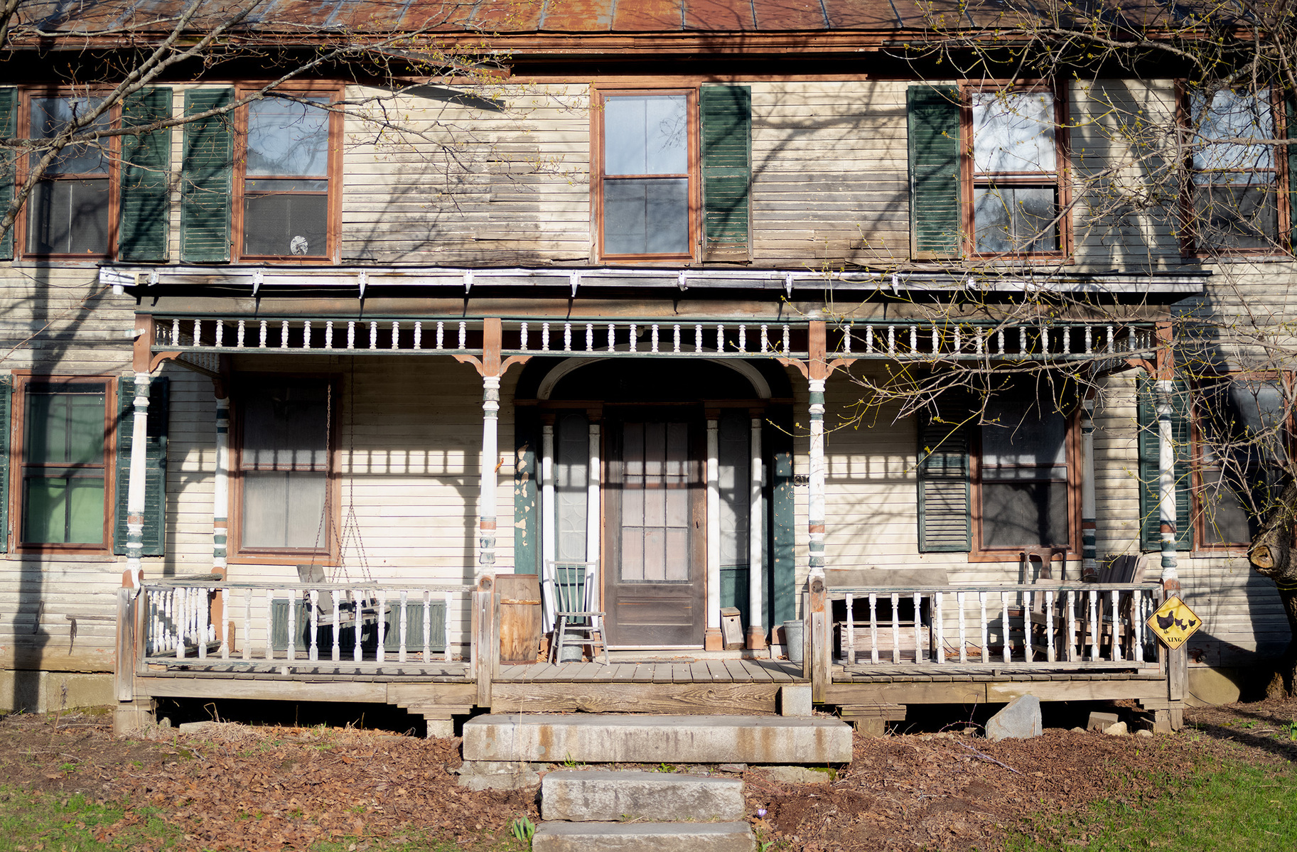 An old house on the Main Street of Chelsea, Vermont.