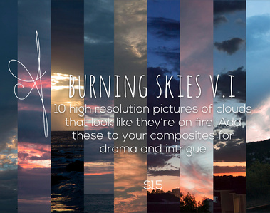Clouds for compositing and digital art