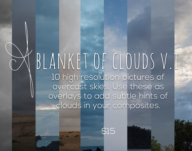 clouds for compositing and digital art