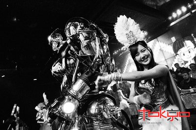 Dancer at the Robot Restaurant Kabukicho Tokyo Japan.