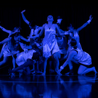Group of female dancers posed in a dance