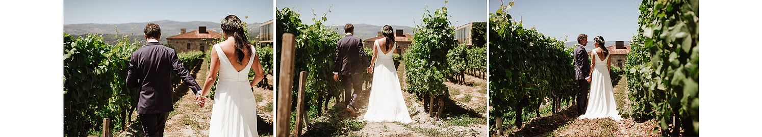 Fotografo de bodas en Ourense, reportaje de novios en viñedo de Ribadavia