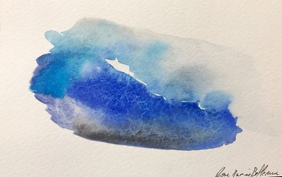 Untitled 55. Oil and ink on paper. 18 x 12 cm. 2017. 