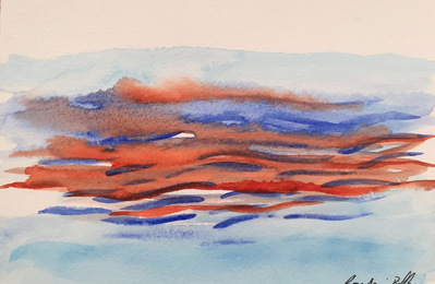Untitled 17. Oil and ink on paper. 18 x 12 cm. 2017. 