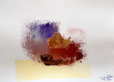 Abstract Series II (15-50). Oil and pastels on Paper. 25 x 33 cm.
