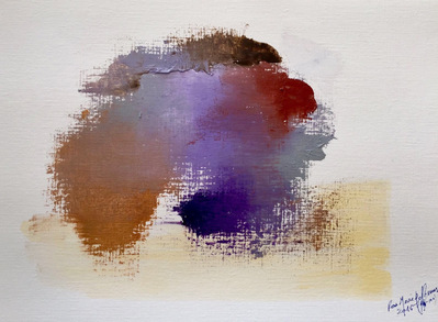 Abstract Series II (16-50). Oil and pastels on Paper. 25 x 33 cm.