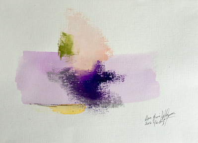 Abstract Series II (6-50). Oil and pastels on Paper. 24 x 33 cm.