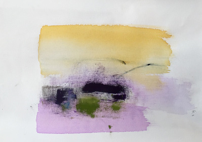 Abstract Series II (5-50). Oil and pastels on Canvas. 29 x 42 cm.