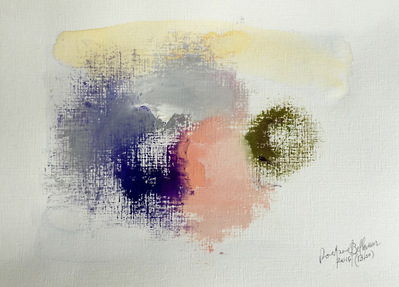 Abstract Series II (13-50). Oil and pastels on Paper. 24 x 33 cm.