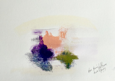 Abstract Series II (10-50). Oil and pastels on Paper. 24 x 33 cm.