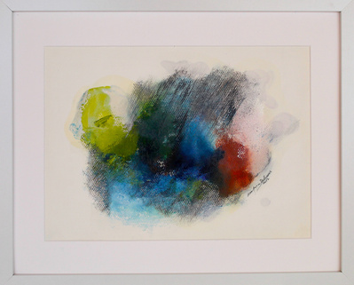 Vibration. Mixed media on paper.