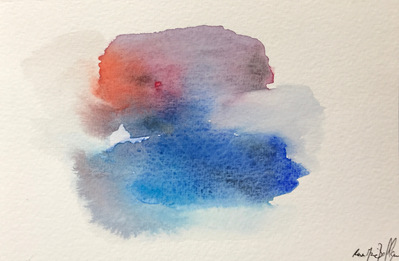 Untitled 96. Oil and ink on paper. 18 x 12 cm. 2017. 