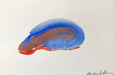 Untitled 90. Oil and ink on paper. 18 x 12 cm. 2017. 
