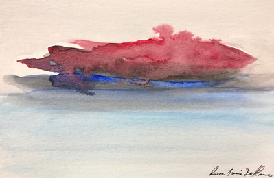 Untitled 84. Oil and ink on paper. 18 x 12 cm. 2017. 