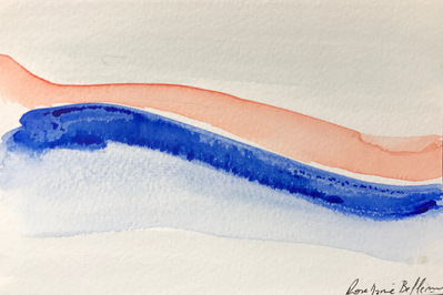 Untitled 7. Oil and ink on paper. 18 x 12 cm. 2017. 