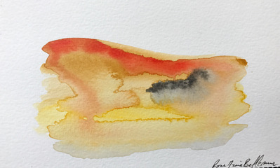 Untitled 75. Oil and ink on paper. 18 x 12 cm. 2017. 