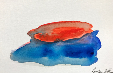 Untitled 12. Oil and ink on paper. 18 x 12 cm. 2017. 