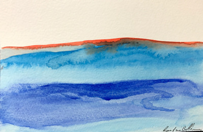 Untitled 5. Oil and ink on paper. 18 x 12 cm. 2017. 