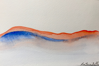 Untitled 8. Oil and ink on paper. 18 x 12 cm. 2017. 