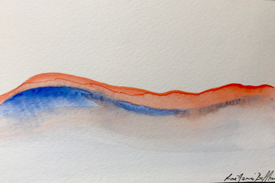 Untitled 8. Oil and ink on paper. 18 x 12 cm. 2017. 