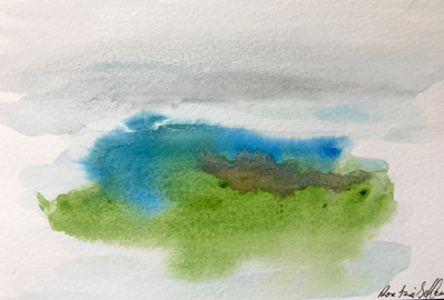 Untitled 41. Oil and ink on paper. 18 x 12 cm. 2017. 