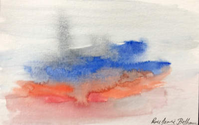 Untitled 95. Oil and ink on paper. 18 x 12 cm. 2017. 