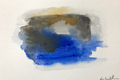 Untitled 60. Oil and ink on paper. 18 x 12 cm. 2017. 