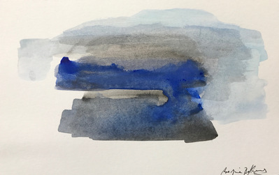 Untitled 45. Oil and ink on paper. 18 x 12 cm. 2017. 