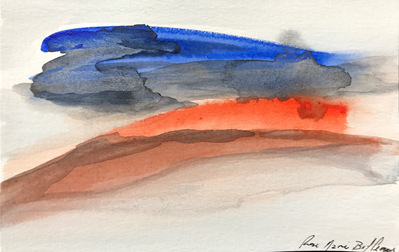 Untitled 3. Oil and ink on paper. 18 x 12 cm. 2017. 