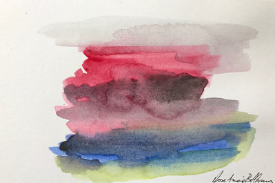 Untitled 67. Oil and ink on paper. 18 x 12 cm. 2017. 